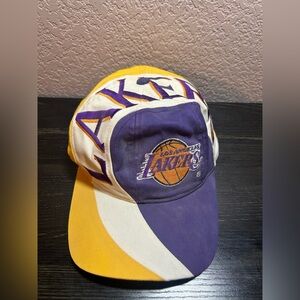 Lakers Vintage Twins Hat One Size Swirl